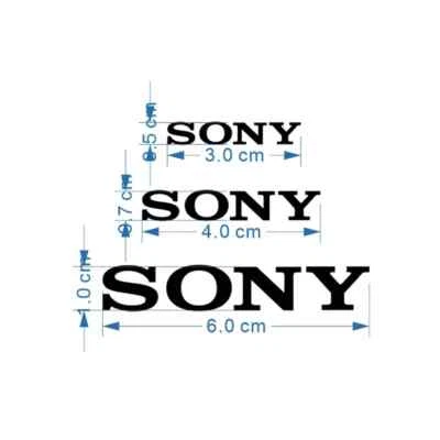 SONY Metal LOGO Sticker For Laptop PC Tablet Computer Mobile Digital Camera - Image 1 of 3