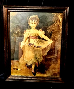 Vintage 23x18.25in. Framed Print of "Miss Murray." - Picture 1 of 8