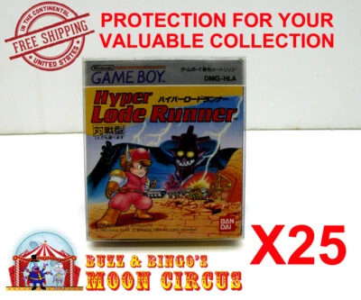 25X NINTENDO JAPAN GAME BOY GAME SMALL SIZE - CLEAR PROTECTIVE BOX PROTECTORS  - Image 1 of 4