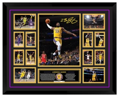 LeBron James LA Lakers NBA signed Framed Memorabilia - image 1 of 3