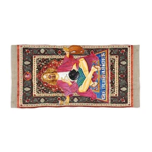 The Big Lebowski Zen Dude Watercolor Rug Jeff Bridges Artisan Buddha Beach Towel - Picture 1 of 5