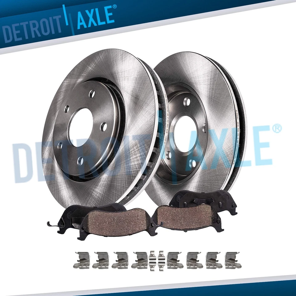 Rotores de freno de disco delanteros 11,14" 283 mm pastillas de freno para Toyota Corolla Prius Prime Foto 1 de 4