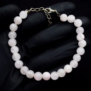 Stunning 76.00 Cts Most Beautiful Ever Rose Quartz Beaded Bracelet VK 42 E662 - Picture 1 of 3
