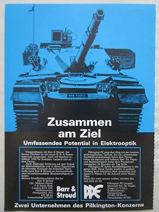 3/1980 PUB BARR & STROUD PILKINGTON PANZER PANZER CHAR CHIEFTAIN DEUTSCHE ANZEIGE - Bild 1 von 1