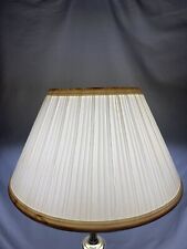 Vintage Small Cream Pleated Bell Lampshade Lamp Shade #24 READ NO RETURN 