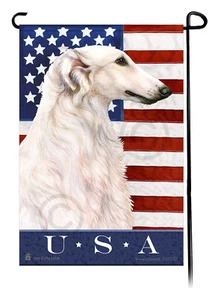 Bandera de jardín patriótica de Estados Unidos - Borzoi 236 - Imagen 1 de 1