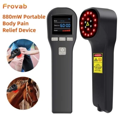 FROVAB 880mW LLLT Low Level Lasertherapiegerät Für Schmerzen Im Rücken Nackengelenk
