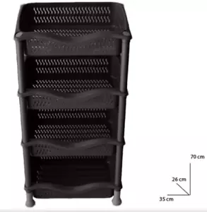 4 Tier Vegetable Rack Fruit Storage Basket Kitchen Utility Stacking Stand X 1 FP - Picture 1 of 17