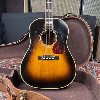1950 Gibson Southern Jumbo SJ Sunburst Vintage Acoustic Guitar w/ Lifton Case - Image 1 of 4