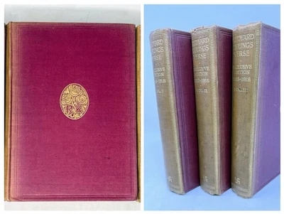 Vintage Rudyard Kipling's Inclusive Verse 1885-1918 Edition Set Kipling Antique - Image 1 of 4