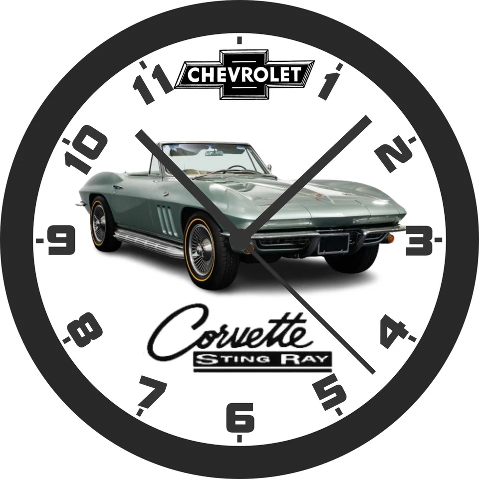 1966 雪佛兰 Stingray Corvette 挂钟 — 第 1/1 张图片