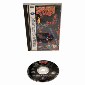 Skeleton Warriors (Sega Saturn, 1996) Disc & Manual w/ Registration Card Tested