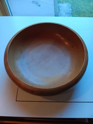 日本制造的大型重型木制沙拉碗。 428 — 第 1/3 张图片
