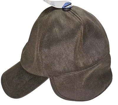 Men's Baseball Cap w Earflap San Diego Hat Company L/XL Distressed Brown NEW - Image 1 of 4