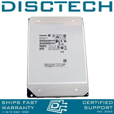 Toshiba MG07ACA14TE 14TB 3.5” 7.2K RPM 512e MG07ACA SATA HDD - Image 1 of 3