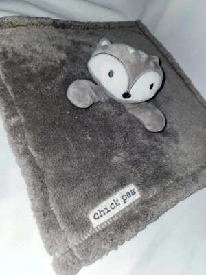 Chick Pea Raccoon Fox Lovey Security Blanket Tan Gray - Изображение 1 из 4