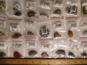 21 Natural Semi-Precious Gems Stones Pendants with Sterling ~ SALE 1/3 OFF! - Picture 1 of 16