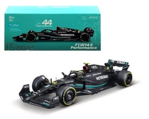 Bburago 1:24 Mercedes AMG Petronas F1 W14 E Performanc #44 Lewis Hamilton w/Case - Picture 1 of 2