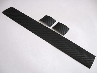 Protector de vaina de bicicleta de fibra de carbono + 2 parches de cuadro 🚲 calcomanía negra pegatina Foto 1 de 4