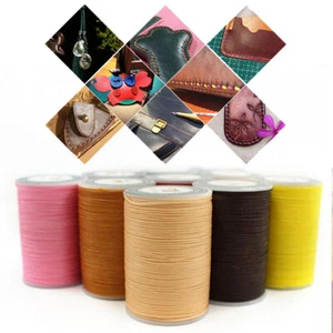 0.8mm Leather Sewing Waxed Polyester Thread Stitching Cord DIY Crafts Supplies - Picture 1 of 26