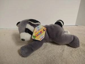 Kellytoy Original Beanpals Ricky Raccoon 2000 Plush Stuffed Animal 7" - Picture 1 of 9
