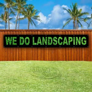 WE DO PAISAJING Publicidad Vinilo Bandera Letrero GRANDE ENORMES TAMAÑOS XXL - Imagen 1 de 6