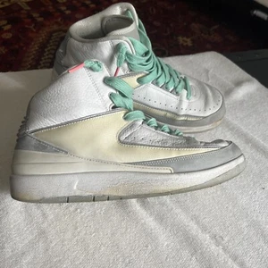 Jordan 2 II Retro 25th Anniversary 385475-101 Mens Size 9 White USED. - Picture 1 of 11