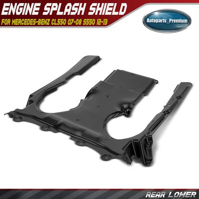 Protector contra salpicaduras del motor lateral inferior trasero para Mercedes-Benz CL550 2007-2008 S550 S600 Foto 1 de 4