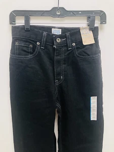 Canyon River Blues Boys 12S Black Jeans Denim Relaxed Fit  Adjustable Waist NWT - Picture 1 of 12