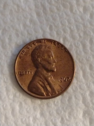Rare 1962 Lincoln One Cent Mint Coin No Mint Mark Cover