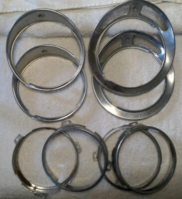 Jaguar XJ6 XJ12 1984 1985 1986 1987 faros bajos altos bisel cromado moldura OEM Foto 1 de 4