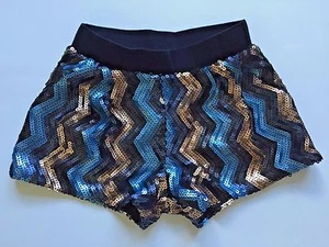 EUC Sara Sara The Collection Sz 7 Toddler Girls Lined Sequins Shorts - Picture 1 of 4