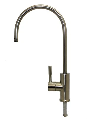4 Long Reach Faucet Italian Style Brushed Nickel for Reverse Osmosis and Others - Image 1 of 4