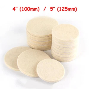 100mm 125mm Klett Polierfelt Filz Autolack Polierpad Filzscheibe Schleifscheibe - Bild 1 von 7