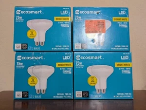 (8 Pack) Ecosmart 75-Watt Equivalent BR40 Dimmable LED Bulb Flood Bright White - Picture 1 of 4