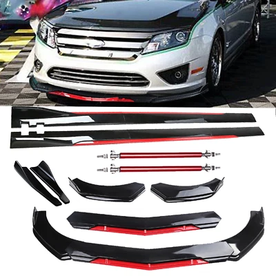 For Ford Fusion 06-2020 Front Bumper Lip Splitter Spoiler Side Skirt Body Kit - Image 1 of 4