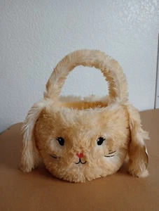 9x12" Easter Basket Plush Bunny - Picture 1 of 5