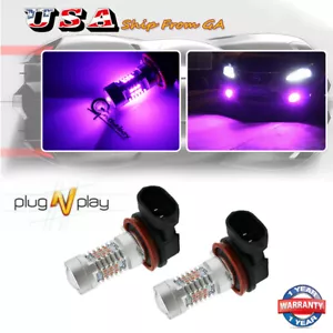 2 luces antiniebla LED H8/H11 rosa brillante púrpura para Toyota Camry 2007-2014 - Imagen 1 de 12