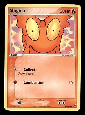 Pokemon Card Slugma (EX Deoxys) 74/107 NEAR MINT Non-Holo Common TCG!!!!!!!!!!!!