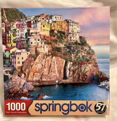 CLIFF HANGERS Architecture Springbok Puzzle 1000 pc Louis Cantillo NEW SEALED - Image 1 of 4