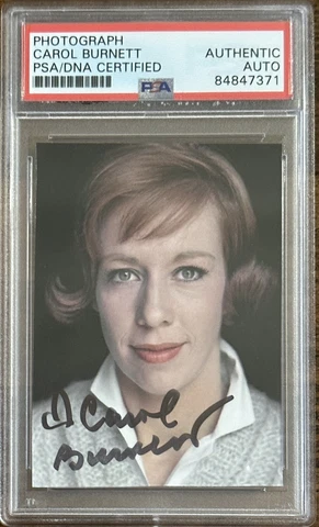 CAROL BURNETT SIGNED PHOTOGRAPH PSA DNA CERTIFIED AUTOGRAPH VINTAGE SHOW PICTURE Cover
