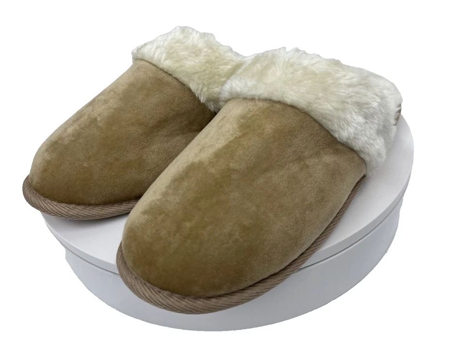 Zapatillas Charter Club de espuma viscoelástica para interiores y exteriores tostadas medianas 7-8 $24 Foto 1 de 4