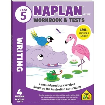 2022 Year 5 Naplan Style Workbook & Tests Writing Hinkler Book School Zone - Image 1 of 3