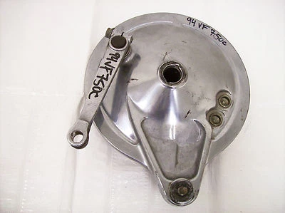 HONDA VF750 C MAGNA REAR BRAKE BACKING PLATE ASSEMBLY 43100-MJ1-832  OEM * - Image 1 of 2