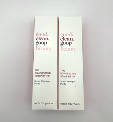 Лот из 2 хороших. Чистый. Детоксикация кожи головы Goop Beauty Powerscrub 4 унции Ea - Изображение 1 из 4