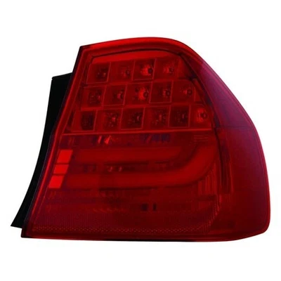 Luz trasera Depo 444-1950R-AS, Rh, exterior, montada en el cuerpo, carcasa cromada, roja Foto 1 de 4