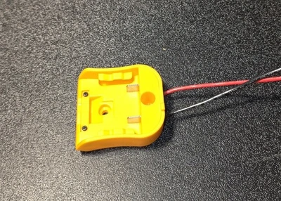 "Dew Yellow" 12v Li-ion Battery Adapter.   Requires "Dew Yellow" 12v Battery. - Image 1 of 3