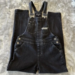 Jordache Stud Embellished Black Overalls Girls Size Large 10/12 VGC - Picture 1 of 3