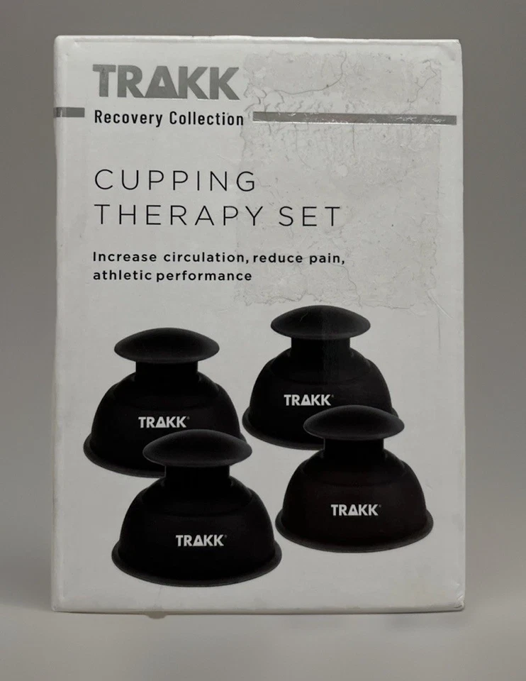 TRAKK Athletic Cupping Circulation Pain Relief Therapy Set 4 Silicone Tone Skin