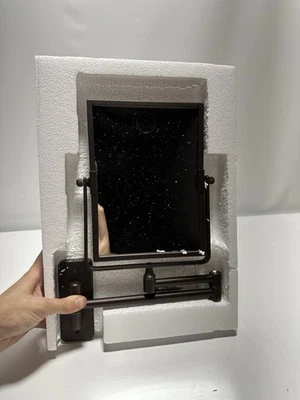 QiMH Wall Mounted 3X Magnifying Makeup Mirror Bronze Extendable Arm 8x6 - Image 1 of 4